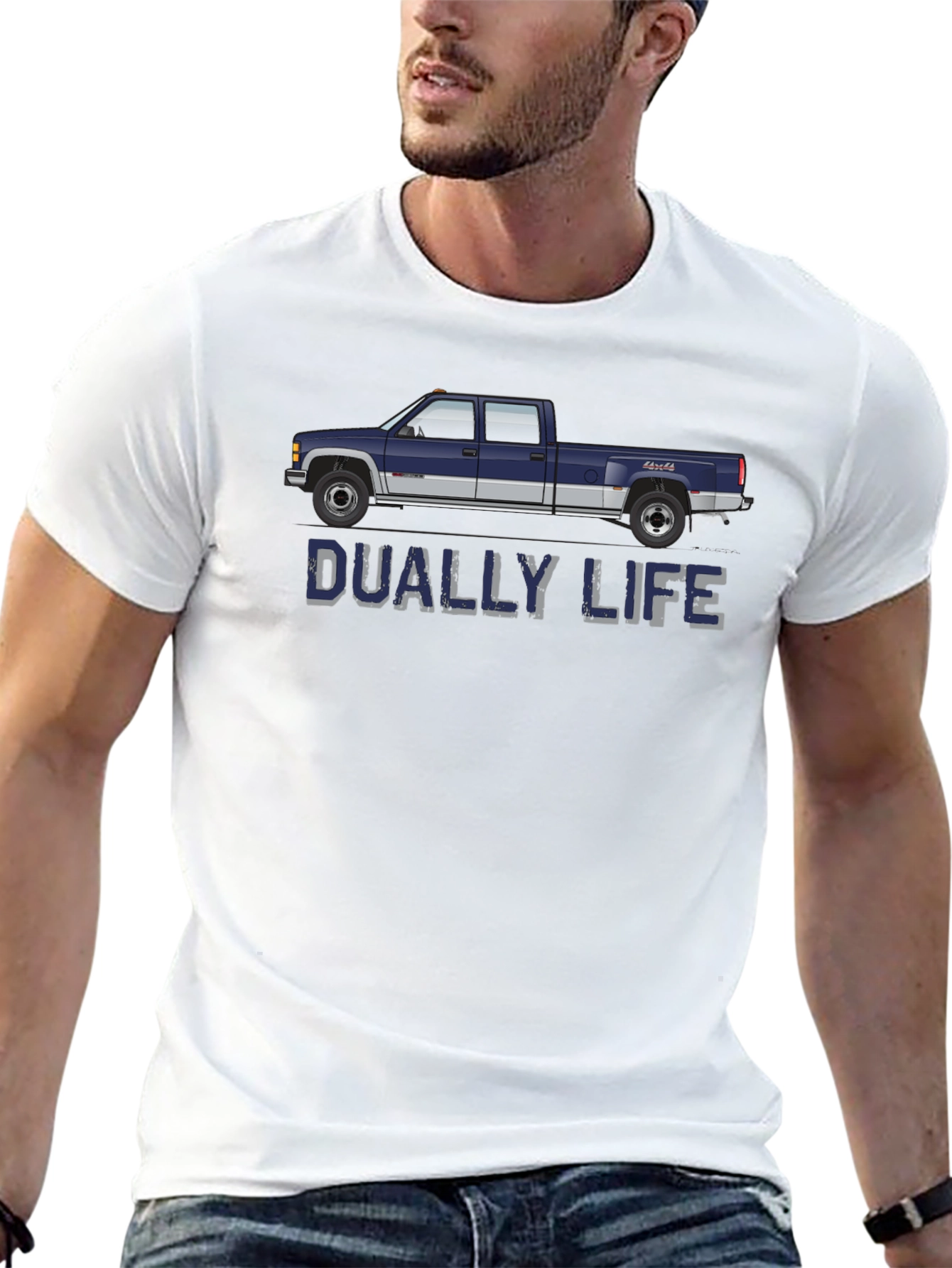 Dually Life Truck T-Shirt - Black Graphic Tee