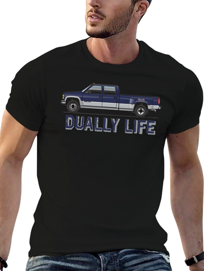 Dually Life Truck T-Shirt - Black Graphic Tee