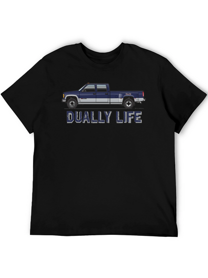 Dually Life Truck T-Shirt - Black Graphic Tee