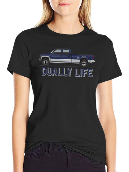 Dually Life Truck T-Shirt - Black Graphic Tee