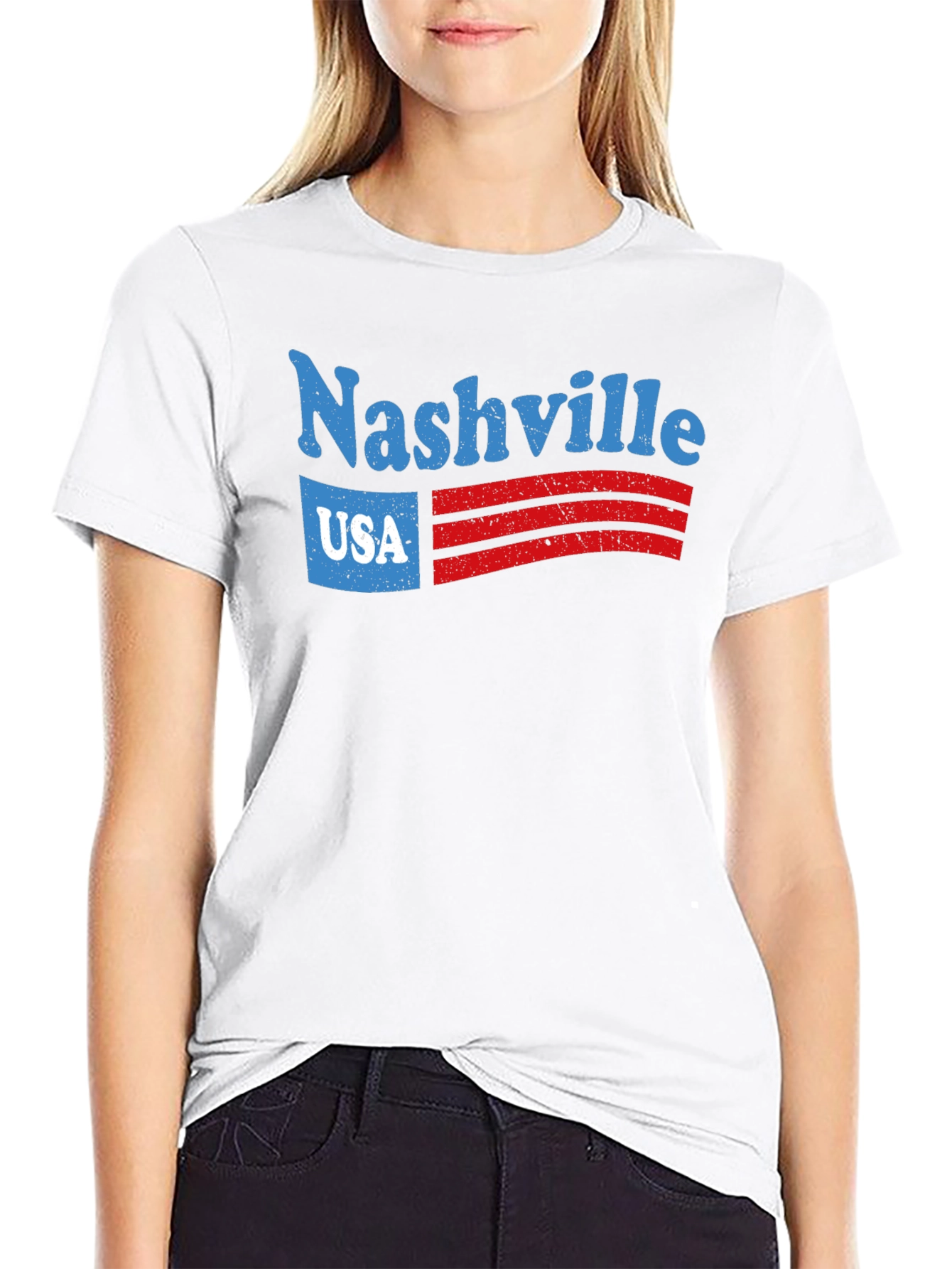 Nashville USA Graphic Tee - Retro Style
