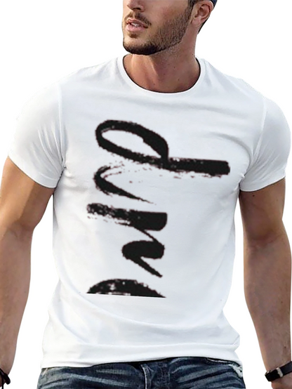 Stylish Black Graphic Print Tee