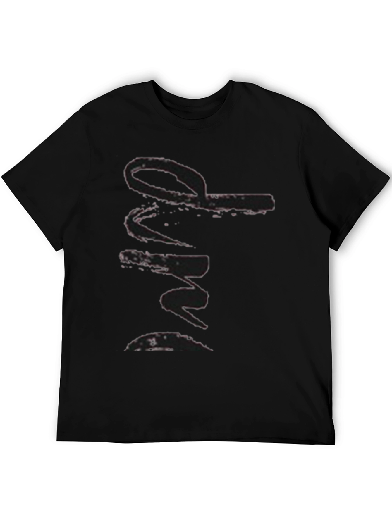 Stylish Black Graphic Print Tee