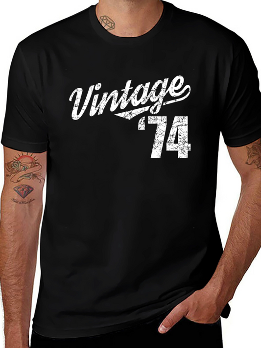 Vintage 74 Black T-Shirt