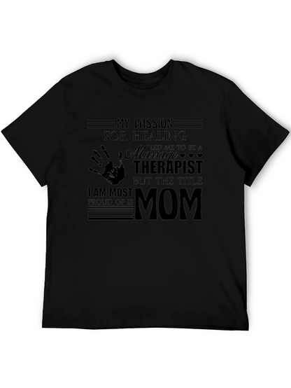 Massage Therapist Mom Graphic T-Shirt
