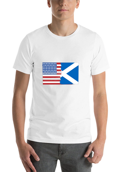 USA & Scotland Flag T-Shirt