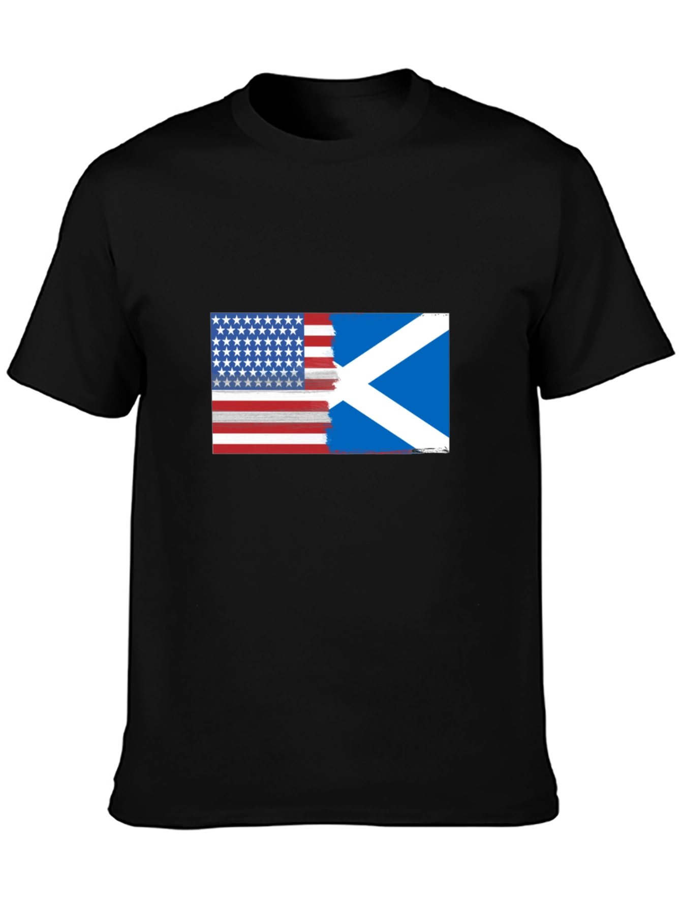 USA & Scotland Flag T-Shirt