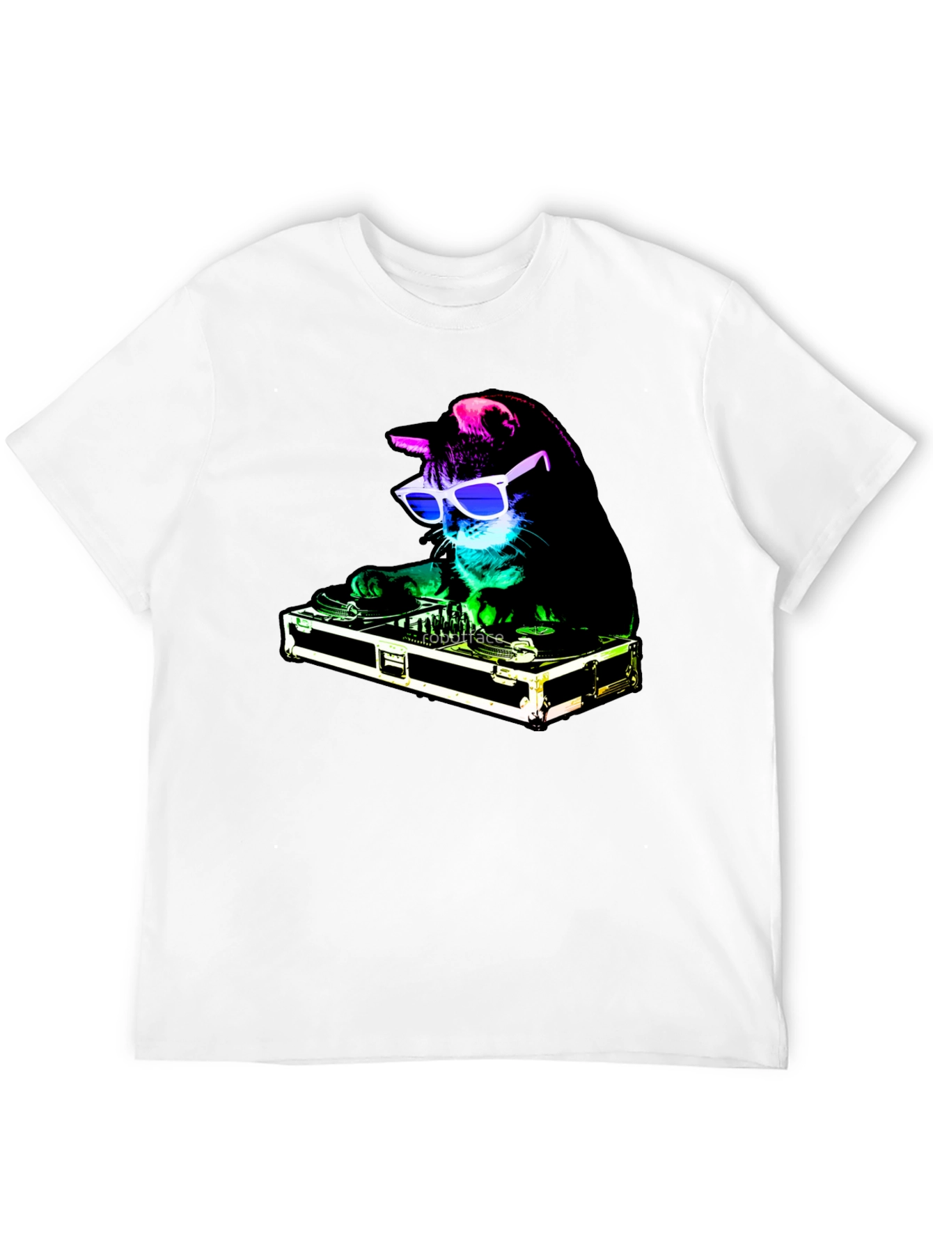 DJ Cat Graphic Tee - Party Animal T-Shirt