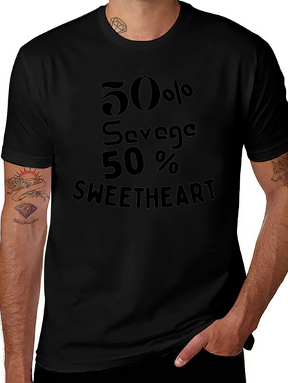 50% Savage 50% Sweetheart Graphic Tee