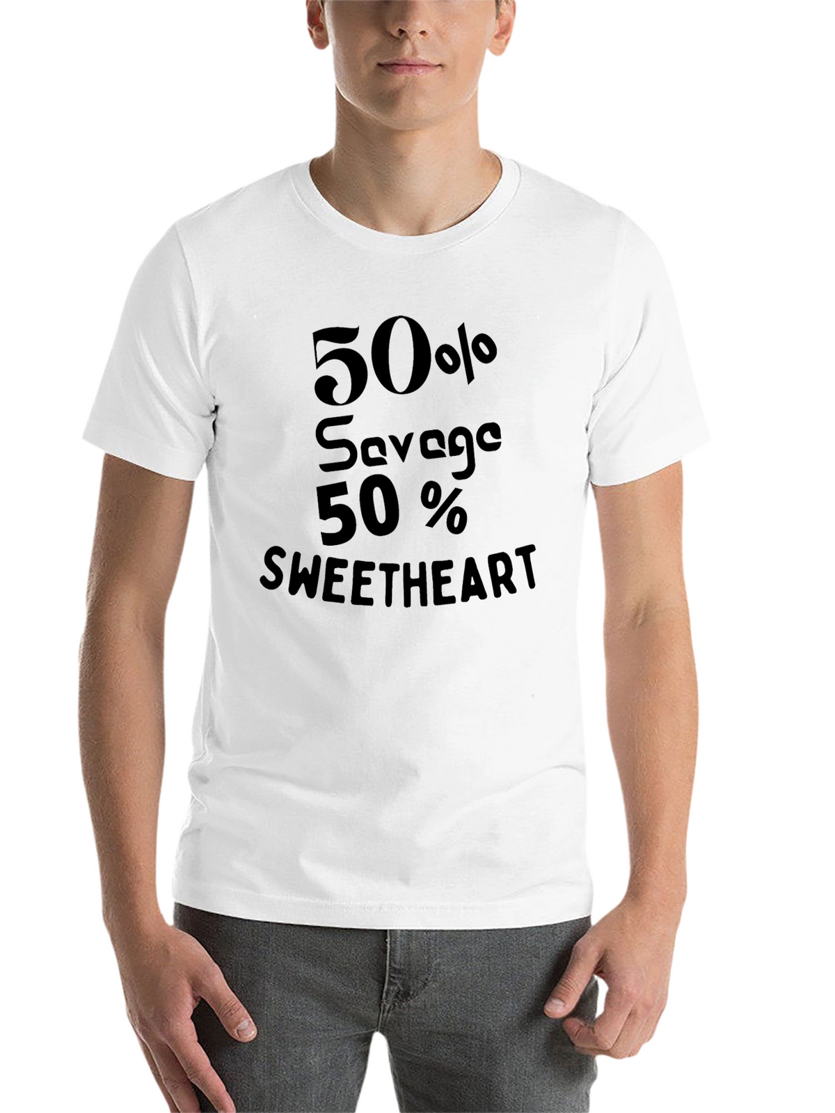 50% Savage 50% Sweetheart Graphic Tee