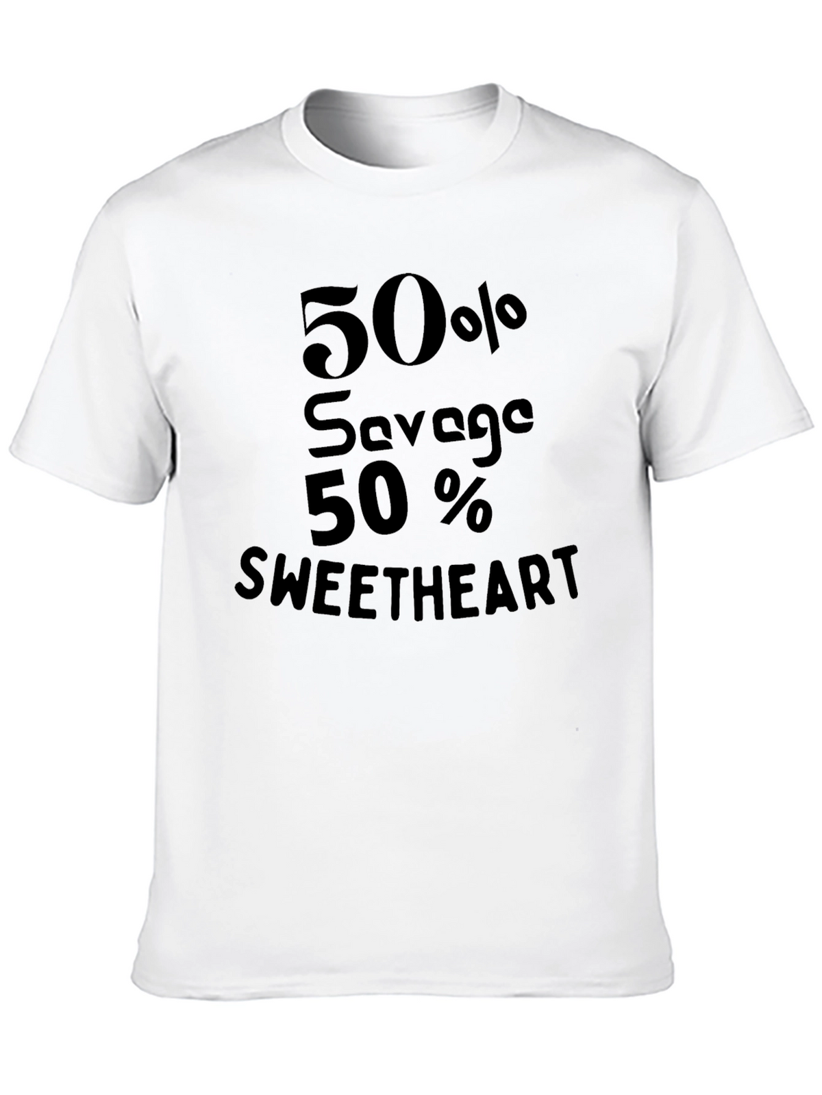 50% Savage 50% Sweetheart Graphic Tee