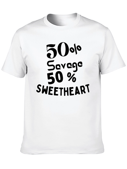 50% Savage 50% Sweetheart Graphic Tee