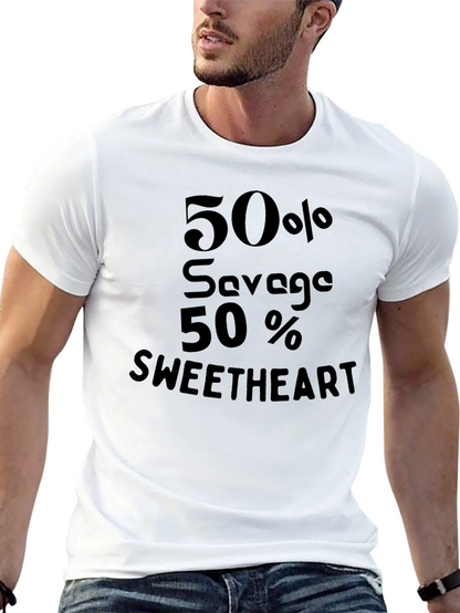 50% Savage 50% Sweetheart Graphic Tee