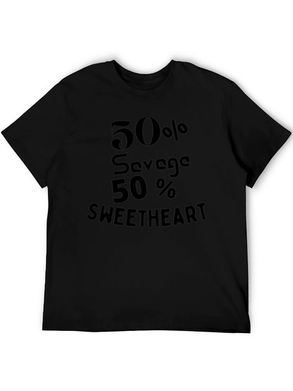50% Savage 50% Sweetheart Graphic Tee
