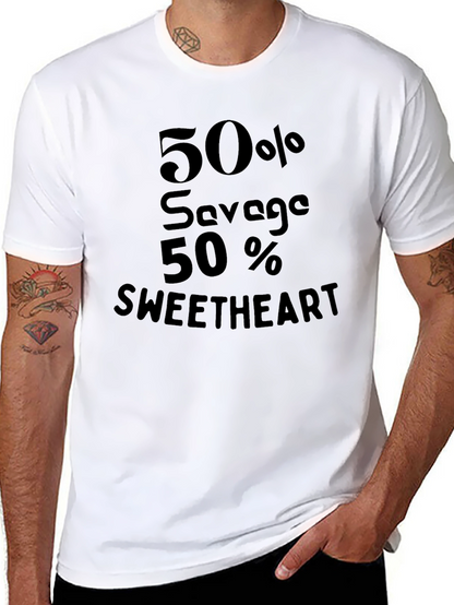 50% Savage 50% Sweetheart Graphic Tee
