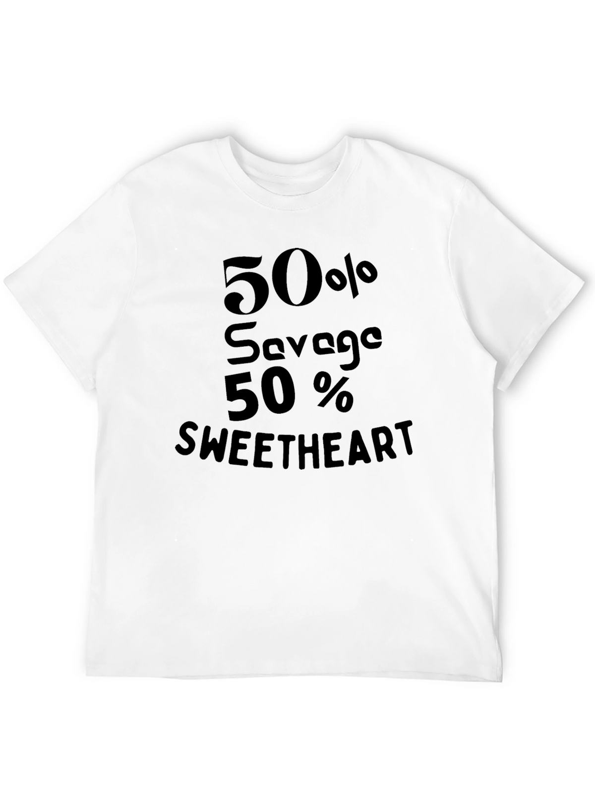 50% Savage 50% Sweetheart Graphic Tee
