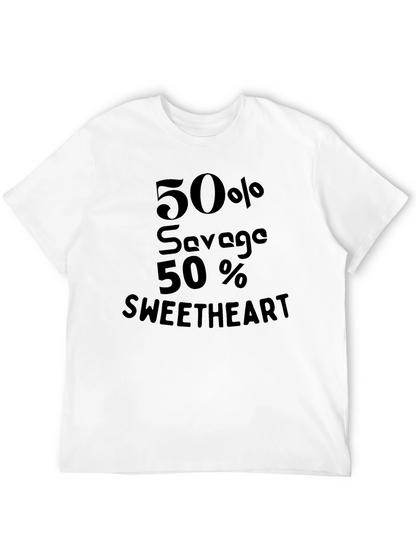 50% Savage 50% Sweetheart Graphic Tee