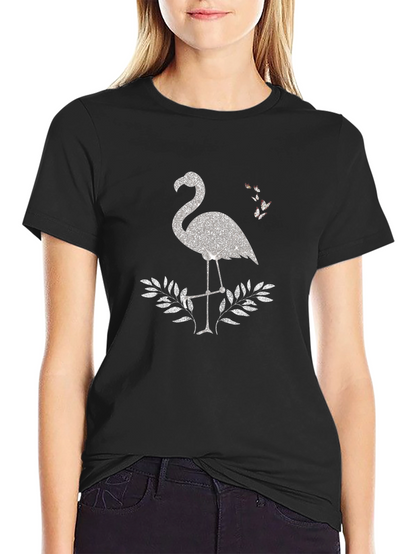 Flamingo Sparkle Graphic Tee