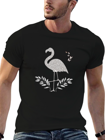 Flamingo Sparkle Graphic Tee