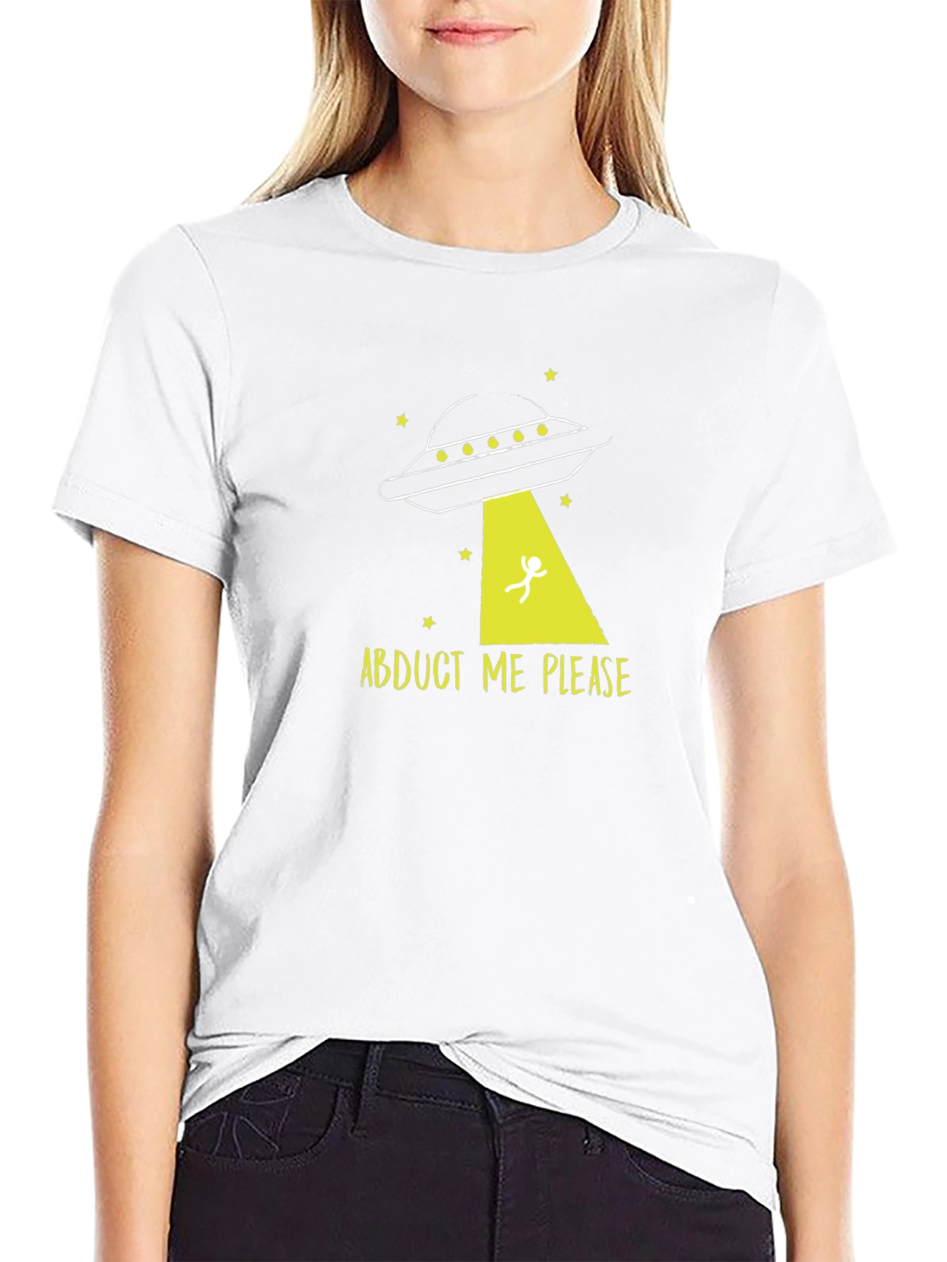 Abduct Me Please UFO Graphic Tee