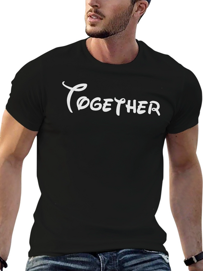 Together Graphic Tee - Black Casual T-Shirt