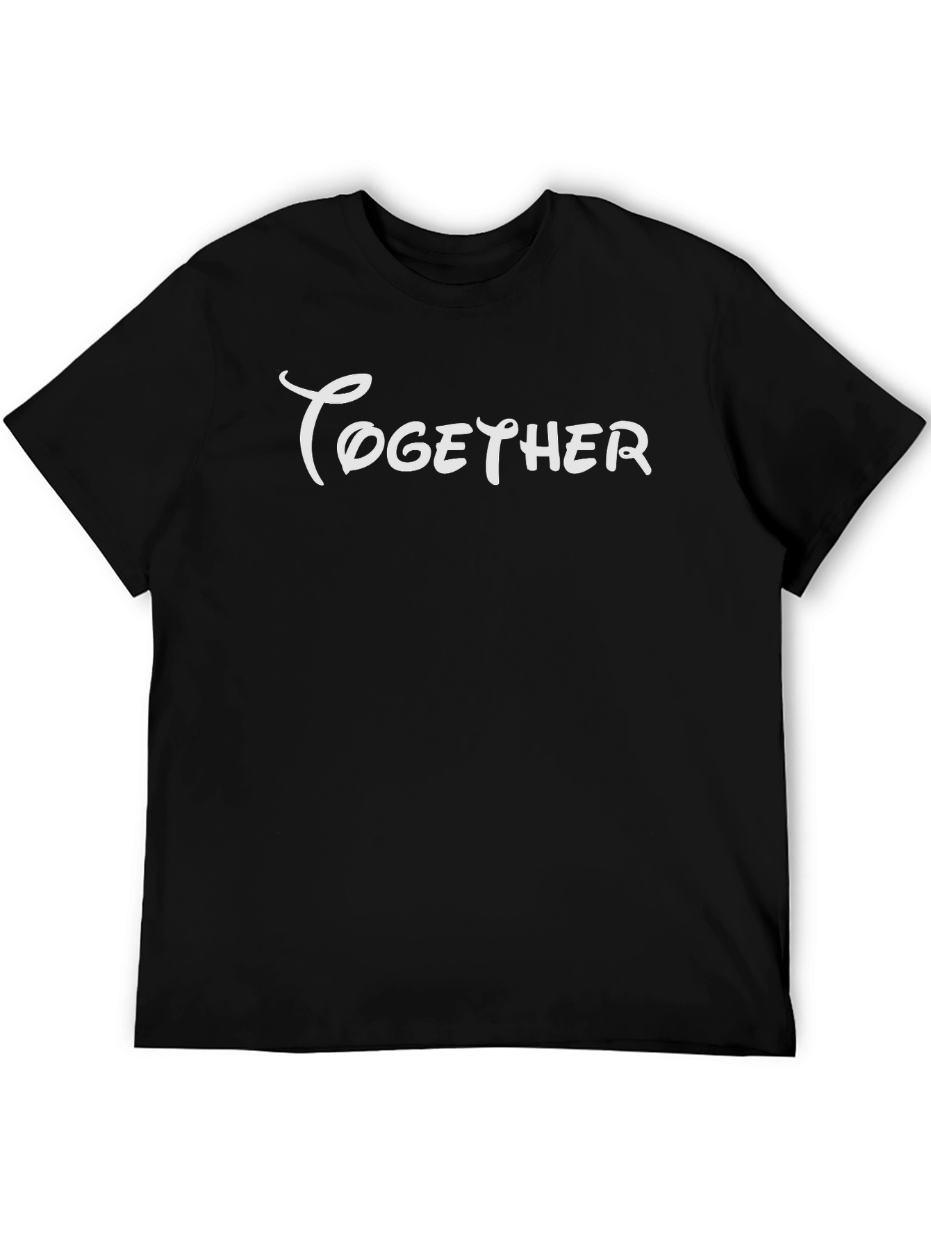 Together Graphic Tee - Black Casual T-Shirt