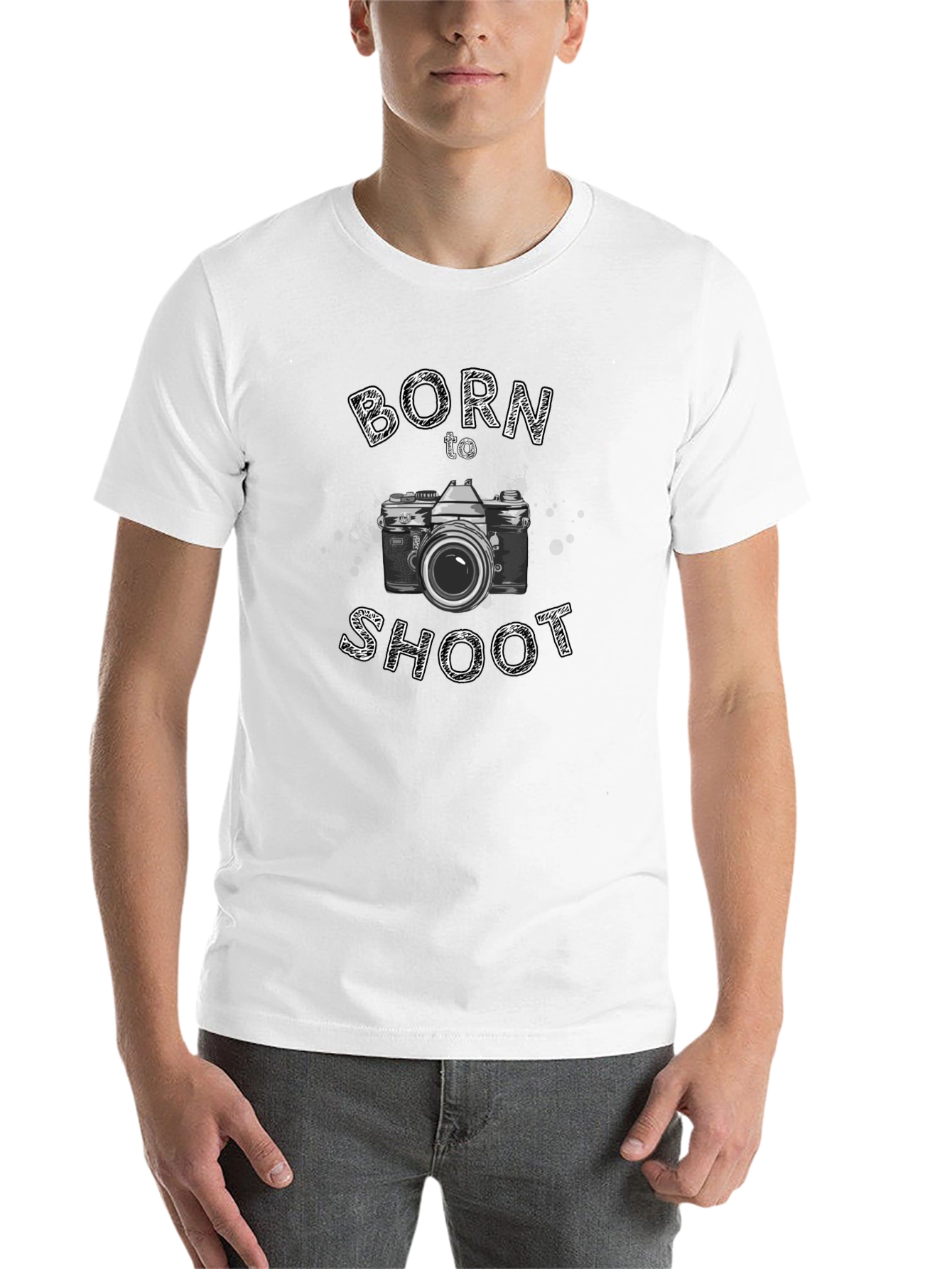 Born to Shoot Camera Graphic Tee