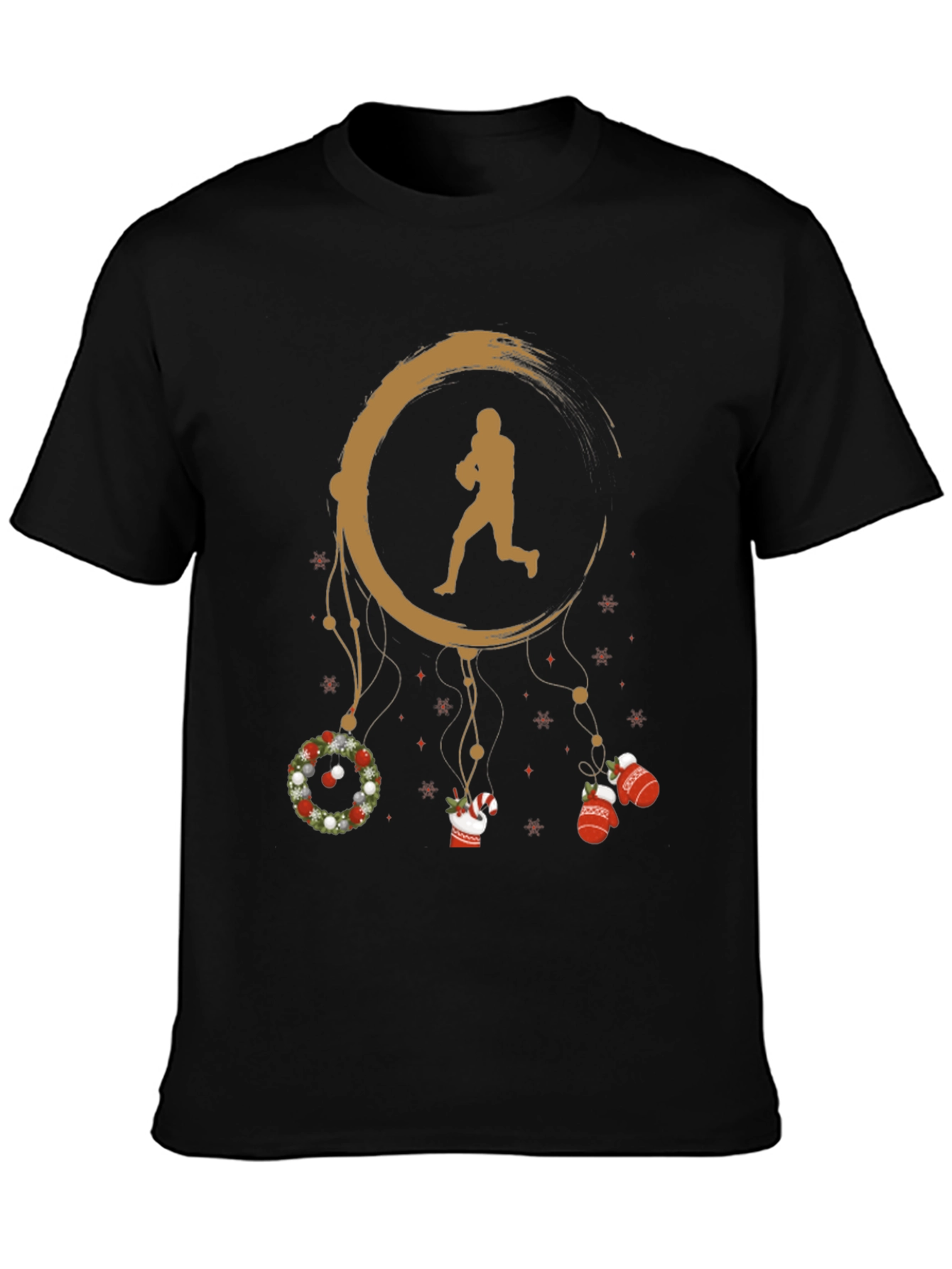 Football Christmas Dream Catcher Graphic Tee