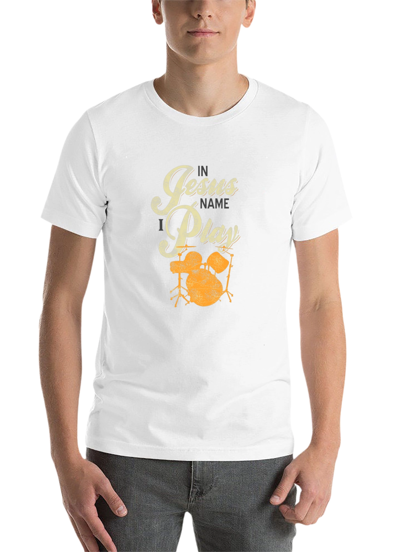 In Jesus Name I Play Drums T-Shirt