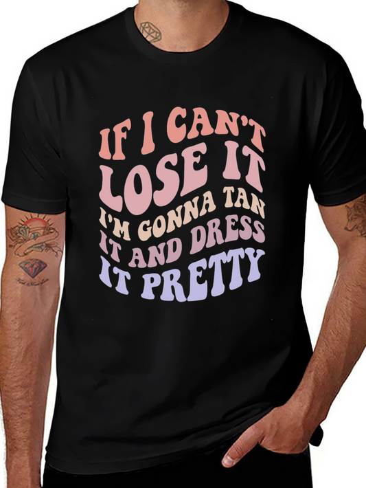 Funny Weight Loss T-Shirt - Tan & Dress It Pretty