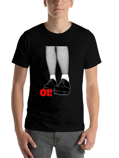 Oi! T-Shirt: Skinhead Style with Fishnet & Boots