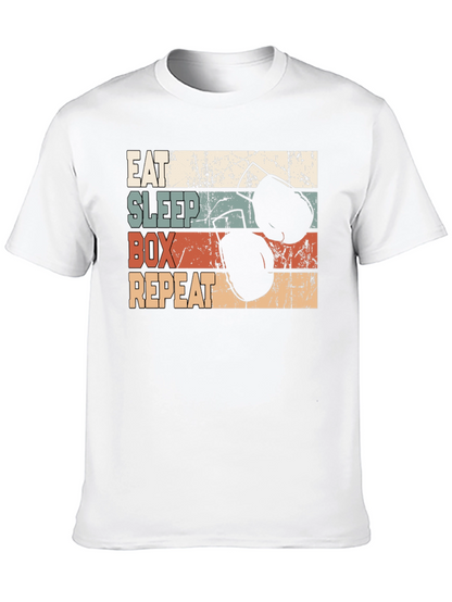 Eat Sleep Box Repeat Graphic T-Shirt