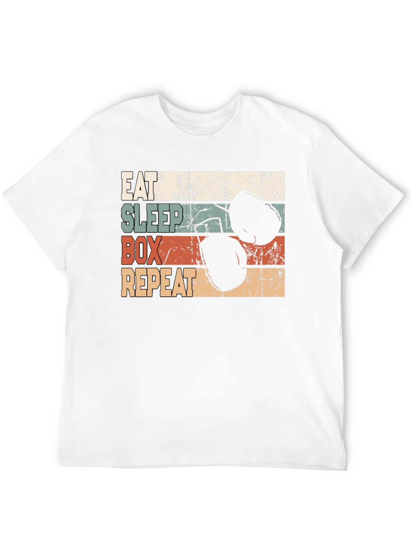 Eat Sleep Box Repeat Graphic T-Shirt
