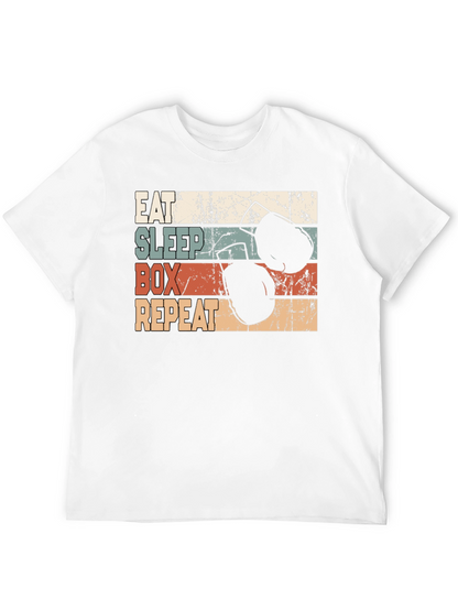 Eat Sleep Box Repeat Graphic T-Shirt