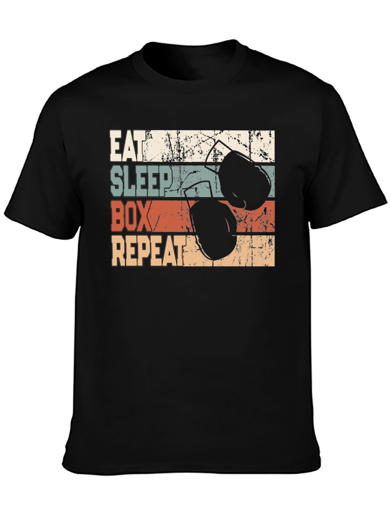 Eat Sleep Box Repeat Graphic T-Shirt