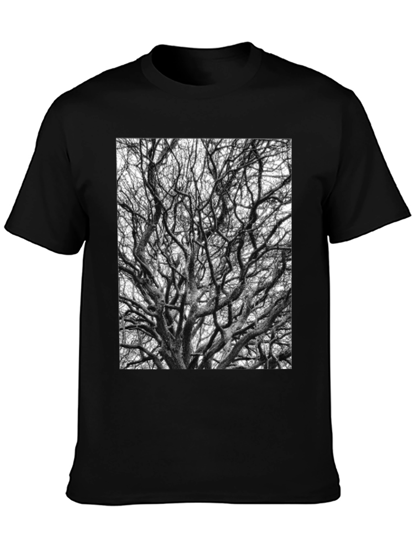 Black Tree Branches Graphic Tee