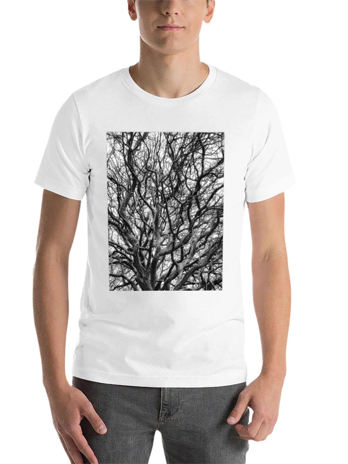 Black Tree Branches Graphic Tee