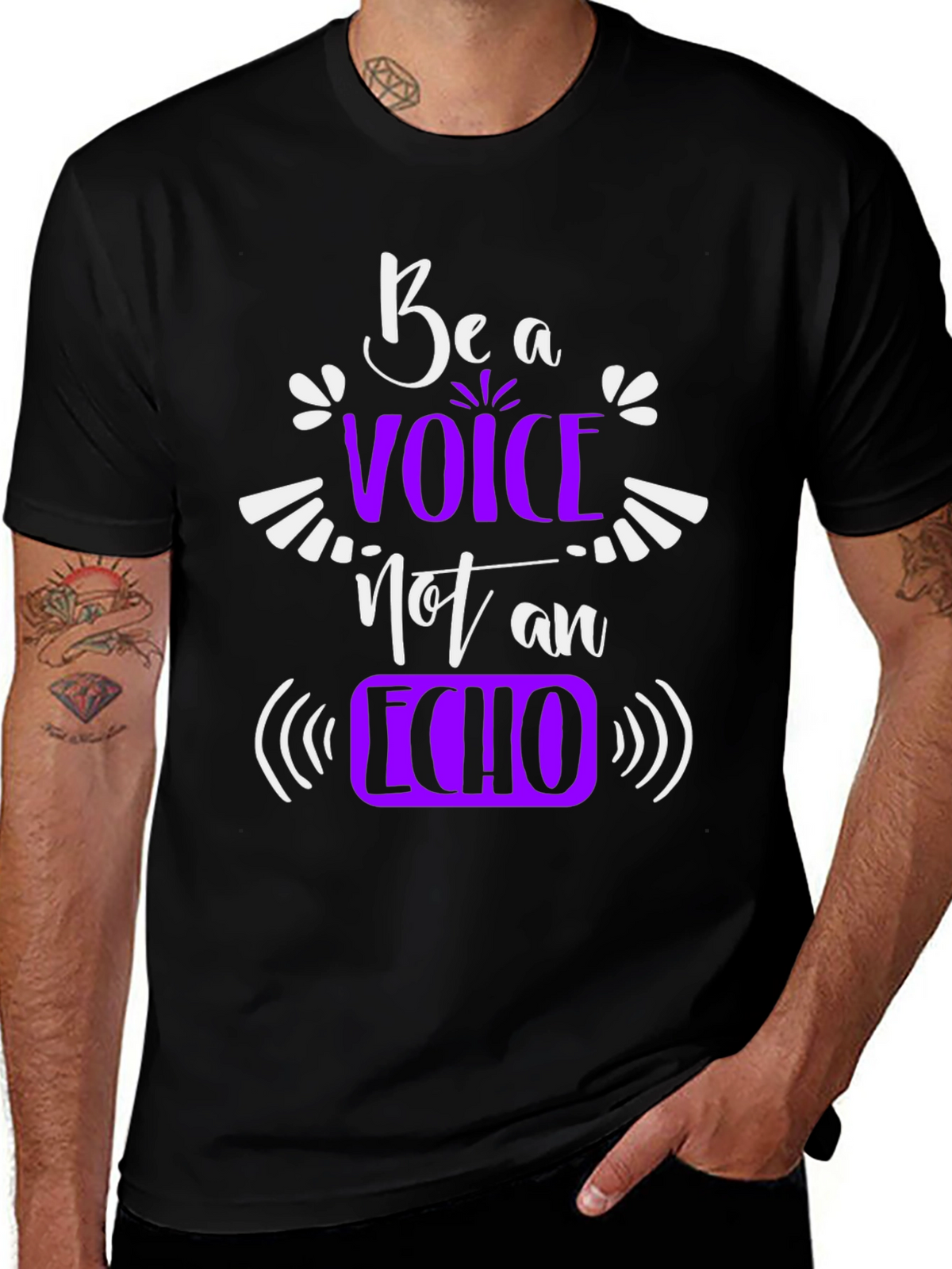 Be a Voice Not an Echo Graphic T-Shirt