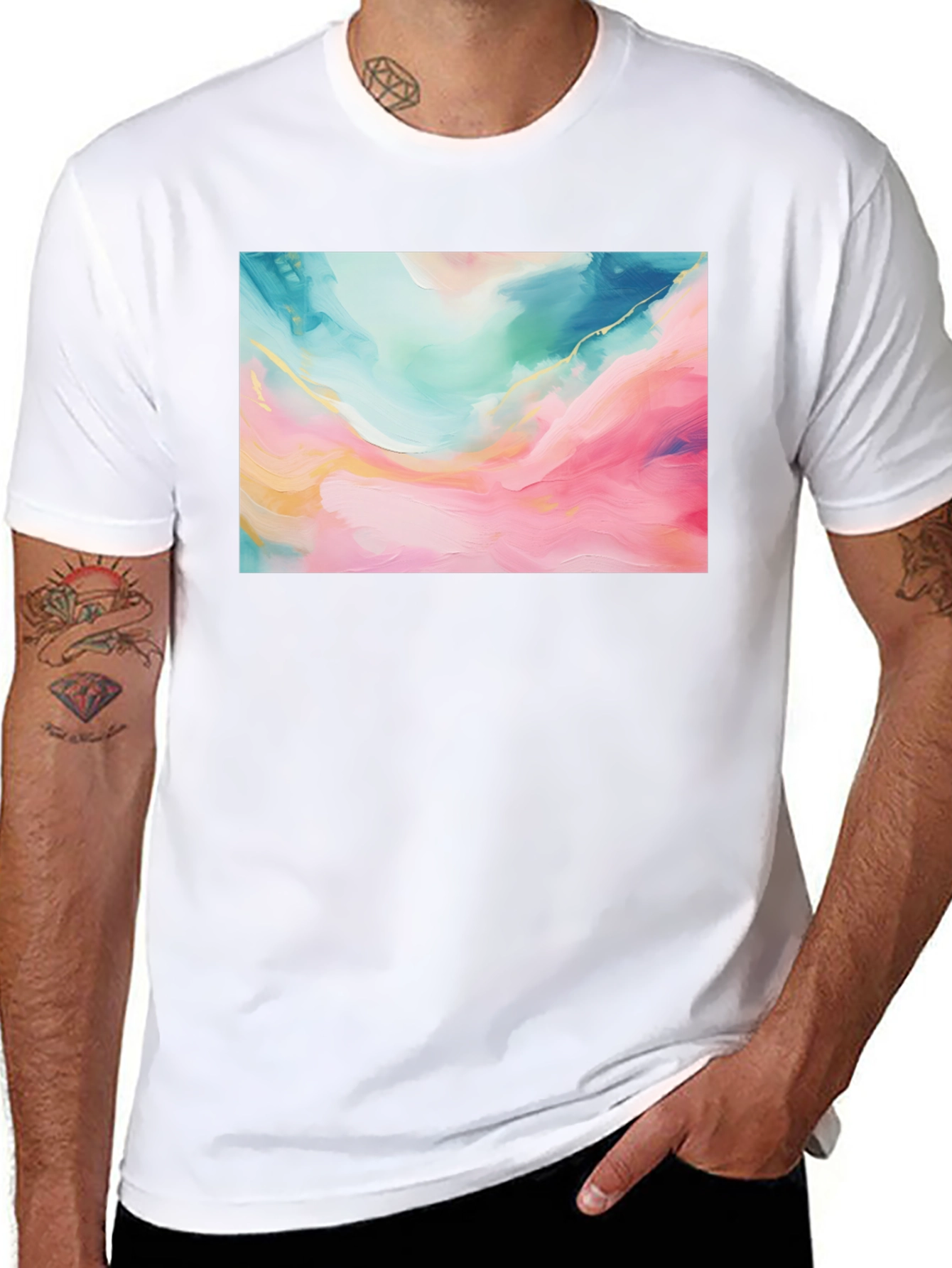 Abstract Art Graphic Tee - Modern Design