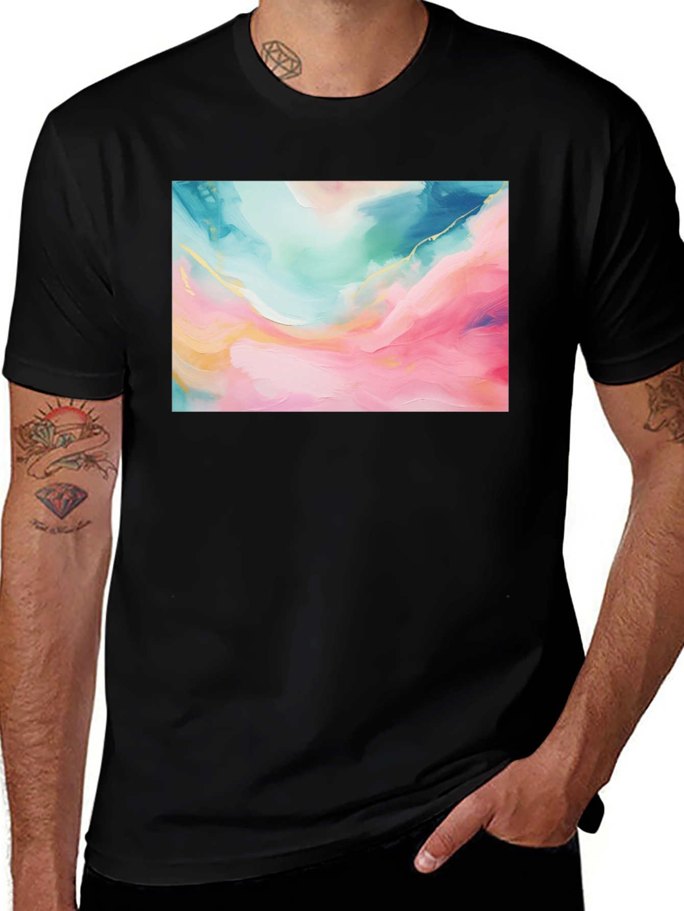 Abstract Art Graphic Tee - Modern Design