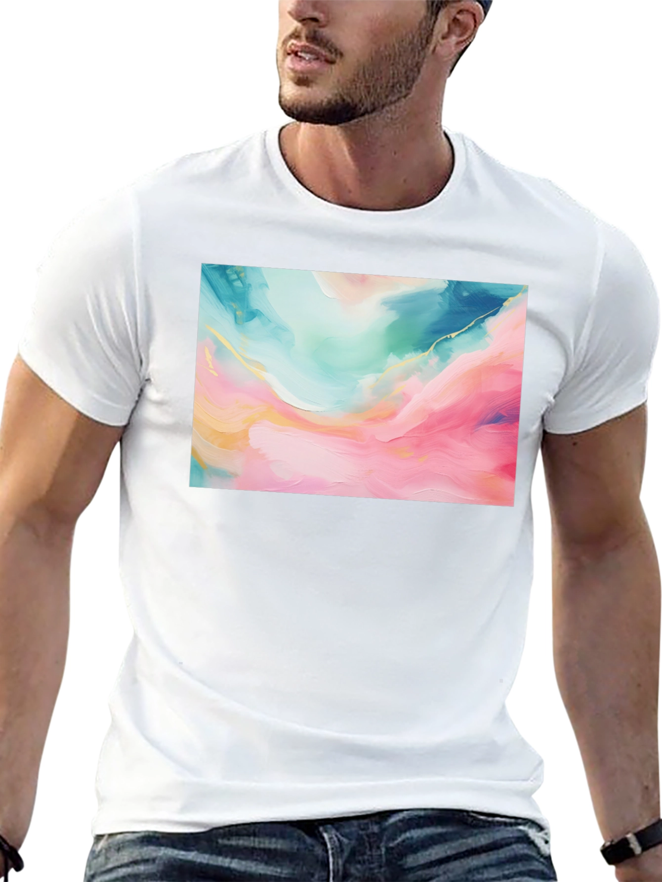 Abstract Art Graphic Tee - Modern Design