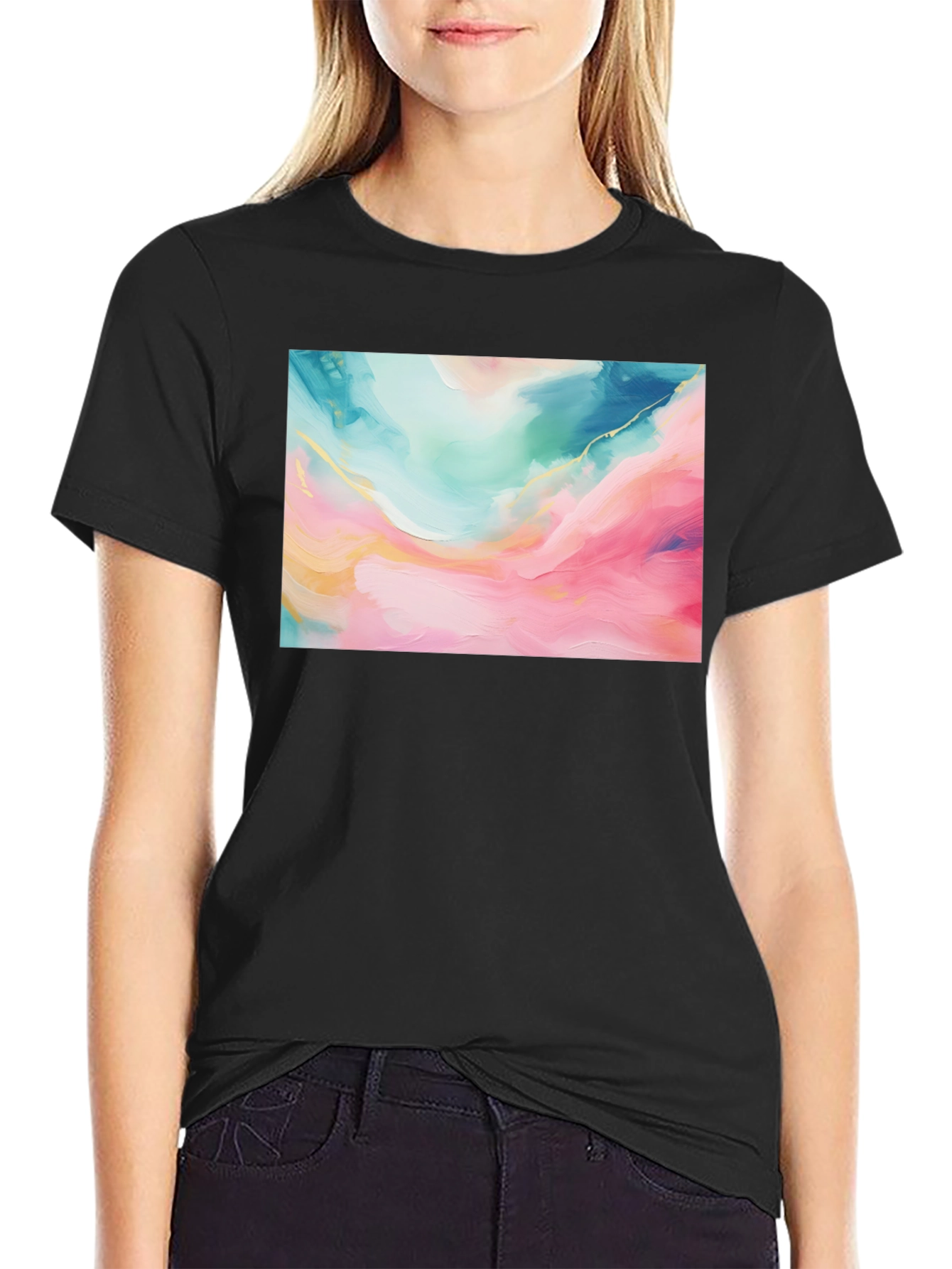 Abstract Art Graphic Tee - Modern Design