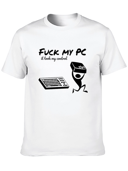 Funny PC Gamer T-Shirt - Control Freak Design