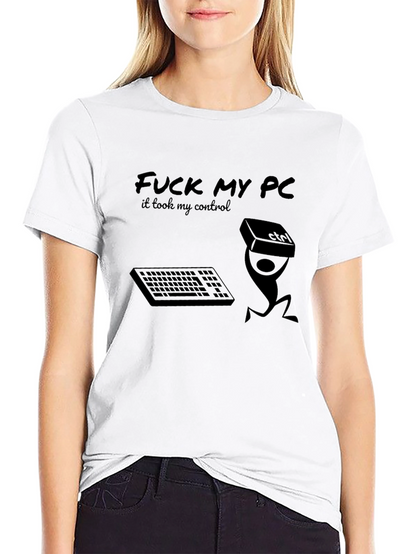 Funny PC Gamer T-Shirt - Control Freak Design