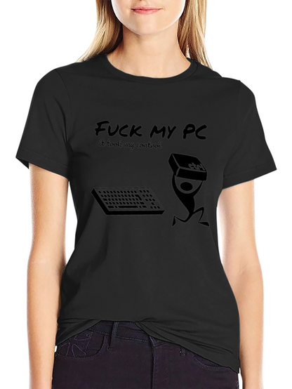 Funny PC Gamer T-Shirt - Control Freak Design