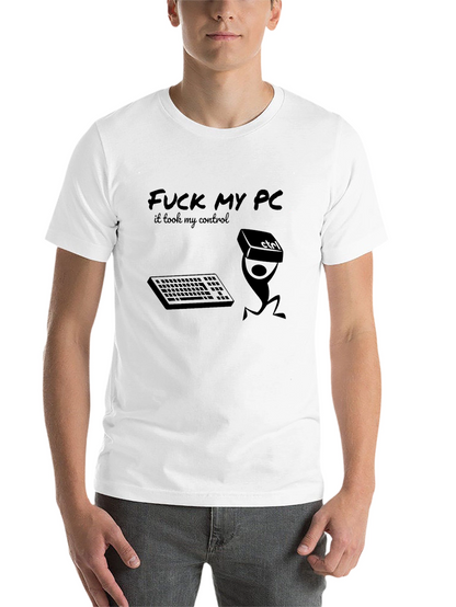 Funny PC Gamer T-Shirt - Control Freak Design