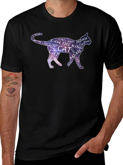 Cosmic Cat T-Shirt - Magical Feline Design