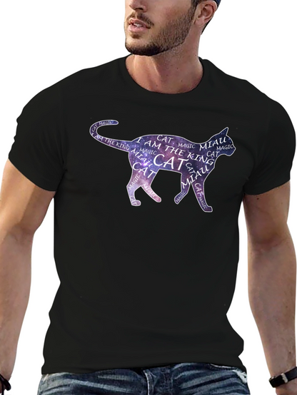 Cosmic Cat T-Shirt - Magical Feline Design