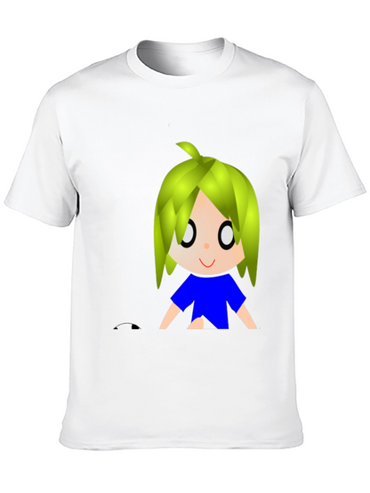 Anime Graphic Black T-Shirt