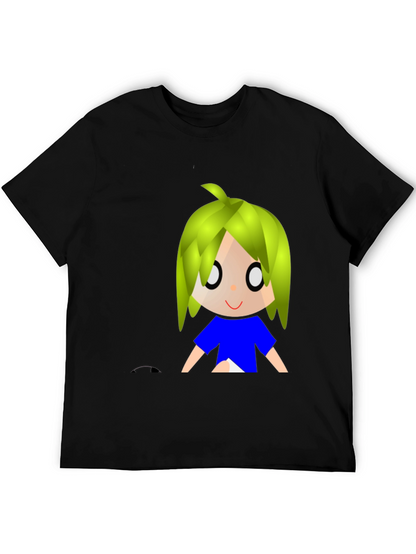 Anime Graphic Black T-Shirt